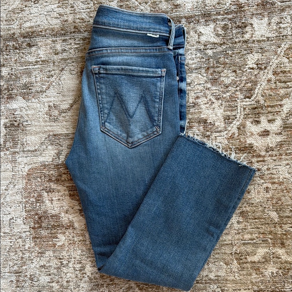 Lil’ MOTHER Lil’ Mid Rise Dazzler Cropped Ankle Jeans